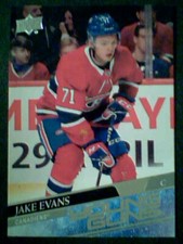 JAKE EVANS  20/21 AUTHENTIC UDS1 YOUNG GUNS CARD  SP