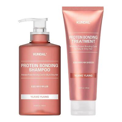 KUNDAL Protein Bonding Shampoo and Treatment Ylang Ylang 16.9 -8.45 oz