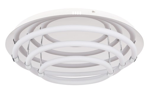 Plafoniera LED Circolare con Specchio Cromato Lucido, Luce Calda 3000k GLOBO EPI - Foto 3 di 6