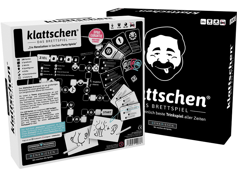 Thumbnail - D & R Denkriesen Klattschen® - Trinkspiel Brettspiel Ab 16+jahre