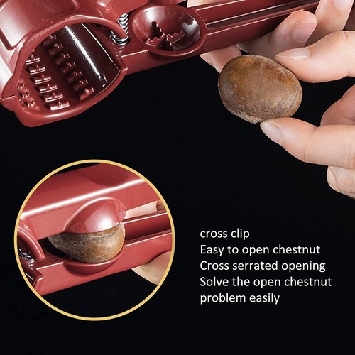 Nutcracker Heavy Duty Walnut Cracker red Shell Remover, Aluminium - Picture 6 of 7
