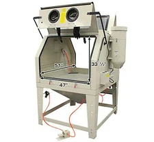 BM BRAND INDUSTRIAL SAND BLAST CABINET 2 MAN SBC 1200 WITH DUAL WORK POSITION 