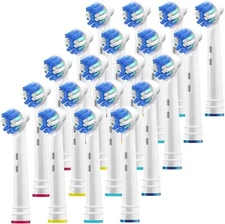 Alayna Replacement Toothbrush Heads Compatible with Oral B Floss Action - 20 Pk