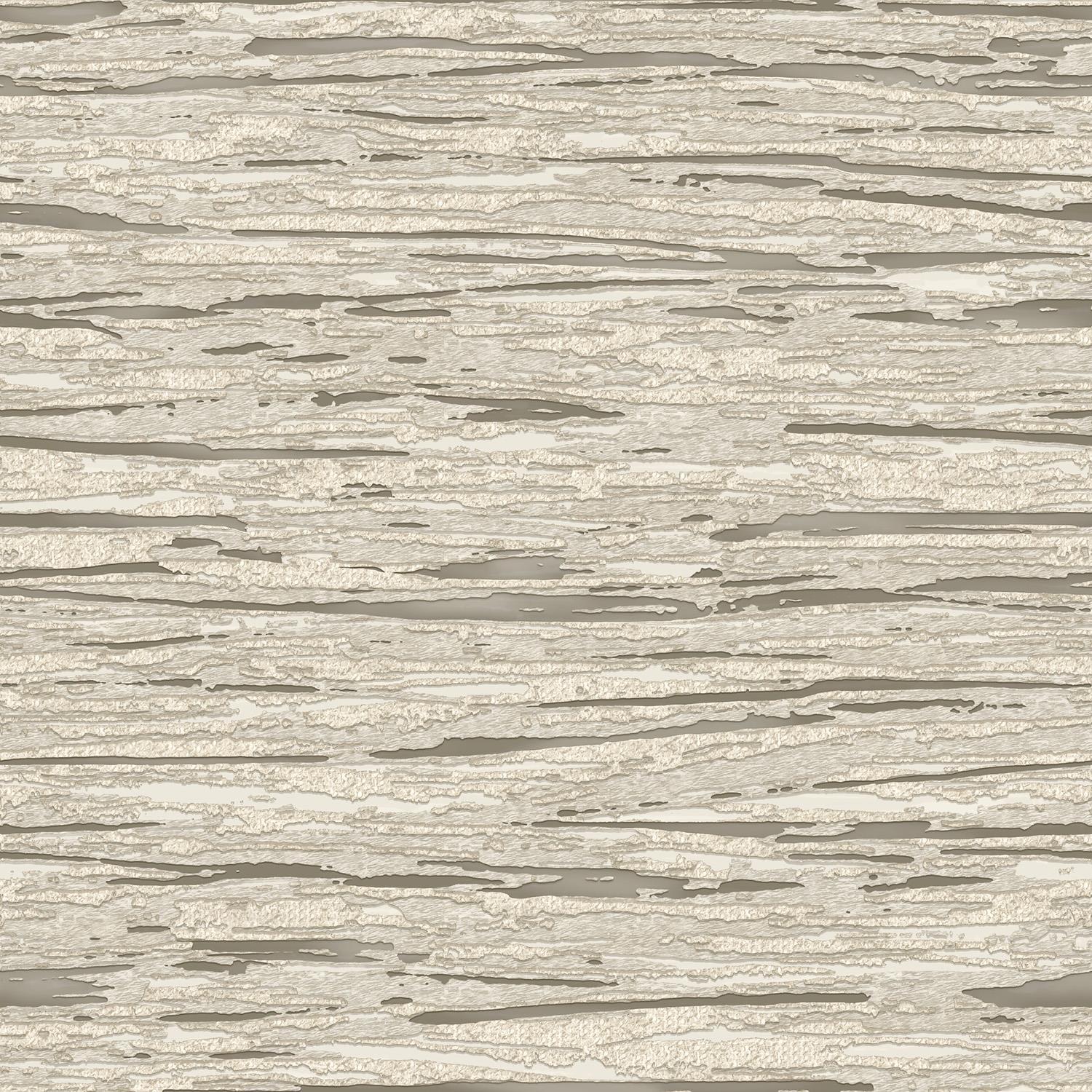 Debona Horizon Stone Taupe Wallpaper - Metallic Silver Glamorous Feature Wall - Brown - 10m x 0.53m - Image 2