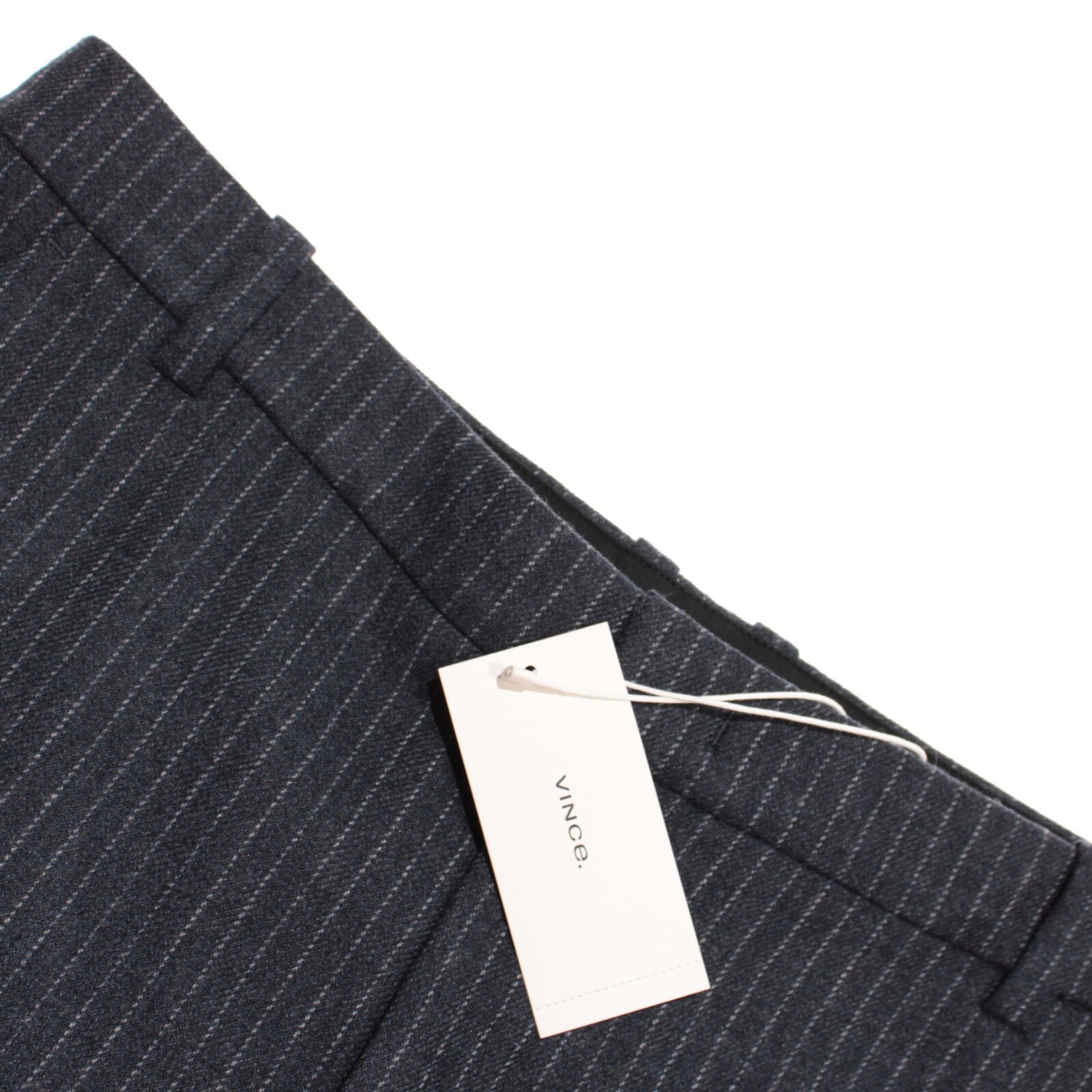 Vince NWT Pinstripe Dress Pants Size 10 US In Blue / Multi Wool Blend