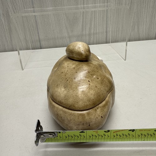 Vintage Ceramic Baked Potato Covered Dish Condiment Bowl w/ Lid & Spoon **READ** - Picture 15 of 16