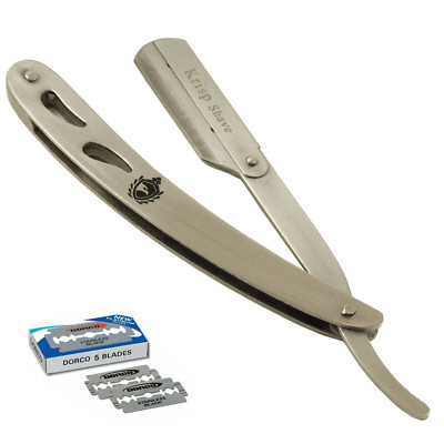 WET SHAVE BARBER BEARD CUT THROAT STRAIGHT SHAVING RAZOR NAVAJA 10 SHAVE BLADES
