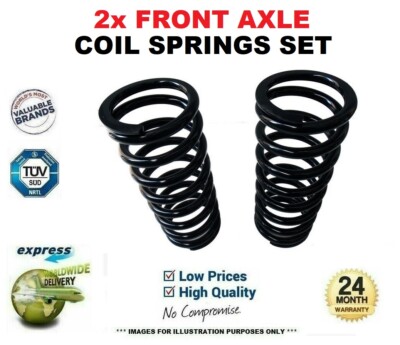 2x FRONT Axle COIL SPRINGS for HYUNDAI TRAJET 2.0 CRDi 2001-2008