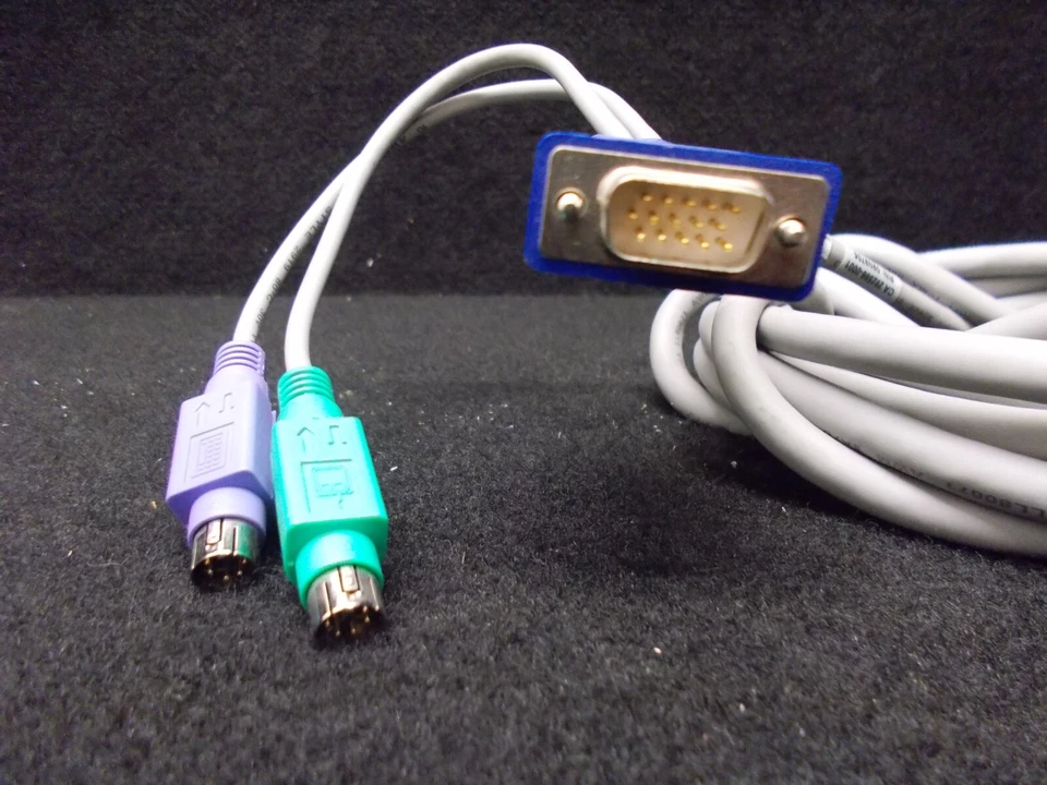 IBM 09N9705, Ps/2 KVM Cable 12 1/12ft, FRU 06P6007 CA277529-0001 Ec: H20594A. - Image 2 of 2