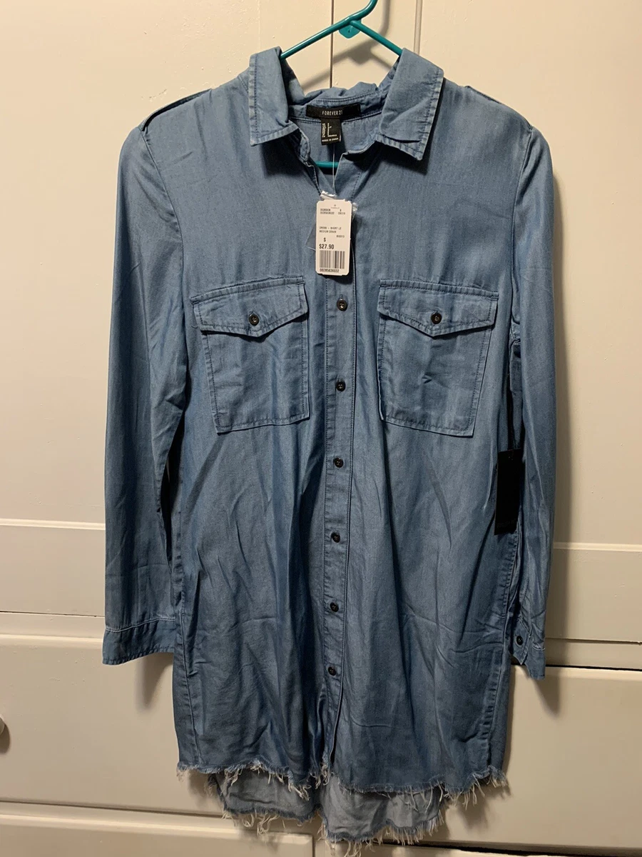 Forever 21 sale jean shirt