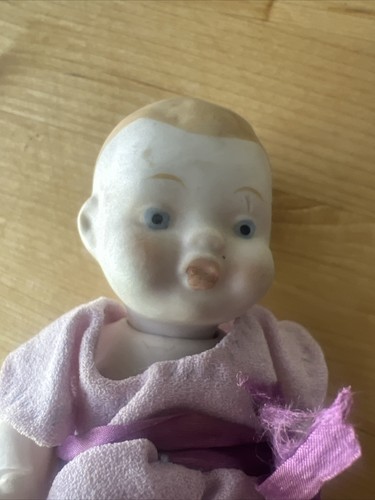Vintage All Bisque Baby Doll Fully Jointed - Picture 5 of 16
