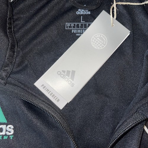 Men's Celtic FC Adidas Equipment Black Green Size Large Full Zip Track Jacket - Picture 6 of 8