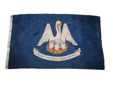 3x5 State of Louisiana Flag 3'x5' Grommets Banner Indoor Outdoor Super Polyester