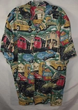 Vtg Paradise Found GM Licensed Chevy Corvette Classic Muscle Car Shirt Men's L