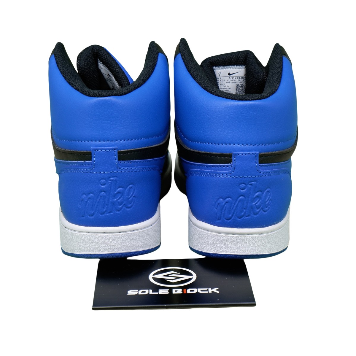 Nike Ebernon Mid Black Game Royal AQ1773-001 | eBay
