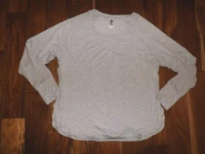ACTIVE LIFE Women NWT Light Heather Gray Active Sweater Shirt XXL