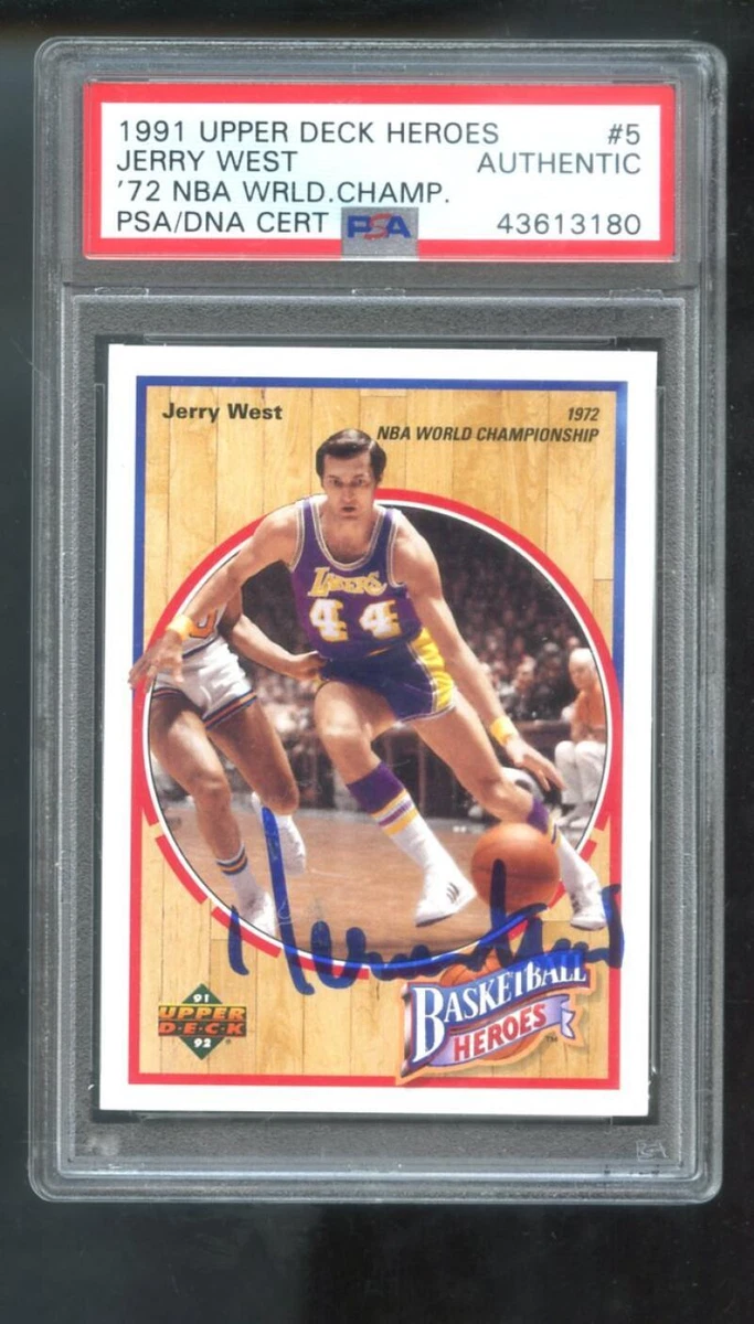 その他 Jerry West Auto upper deck Upper Deck Jerry West Basketball