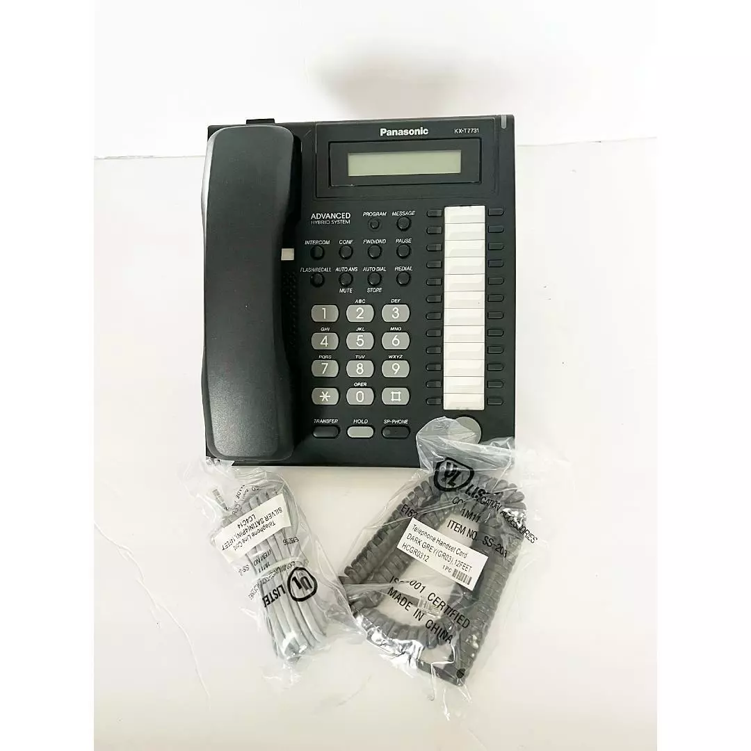 Panasonic Phone KX-T7730 KXT7730 KXT-7730 Refurbished Telephone w/ New Cords