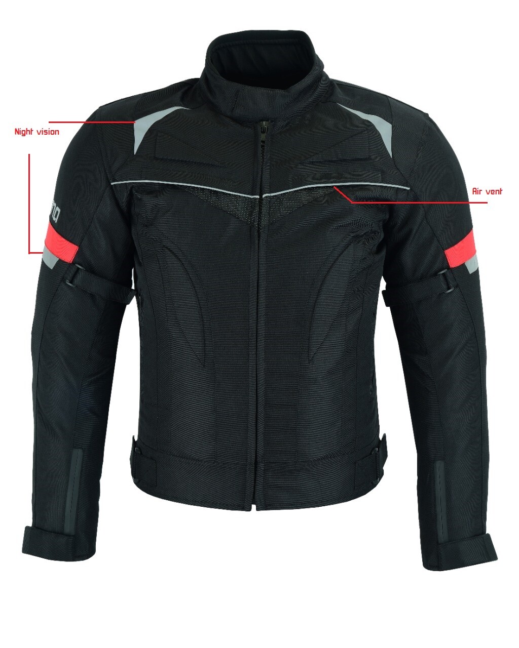 Giacca Moto Impermeabile Tessuto Moto CE Armature Protettiva Imbottita Top