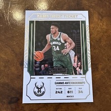 22-23 Panini Contenders Game Night Ticket Basketball  Giannis Antetokounmpo #23
