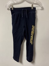 GAP Star Wars Kids Youth Boys Sweatpants Size Small S 6-7 Navy Blue Disney