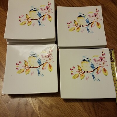 Dolomite For Pier One Square Bluebird Plates Set Of 9