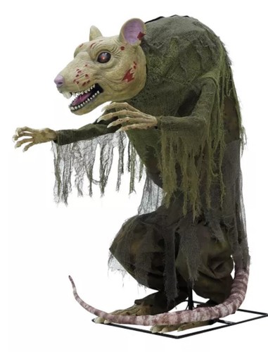 Spirit Halloween 4.2ft Animated Mutant Sewer Rat Animatronic Halloween Prop - Picture 3 of 5