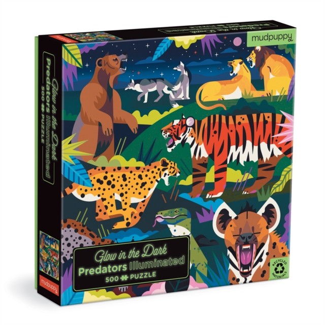 Predators Illuminated 500 Piece Glow in the Dark Puzzle by Mudpuppy (Jigsaw)