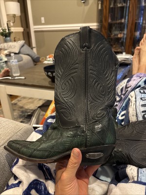 Code  West  Western Women s   Boots Size 7 M 7m Green Black