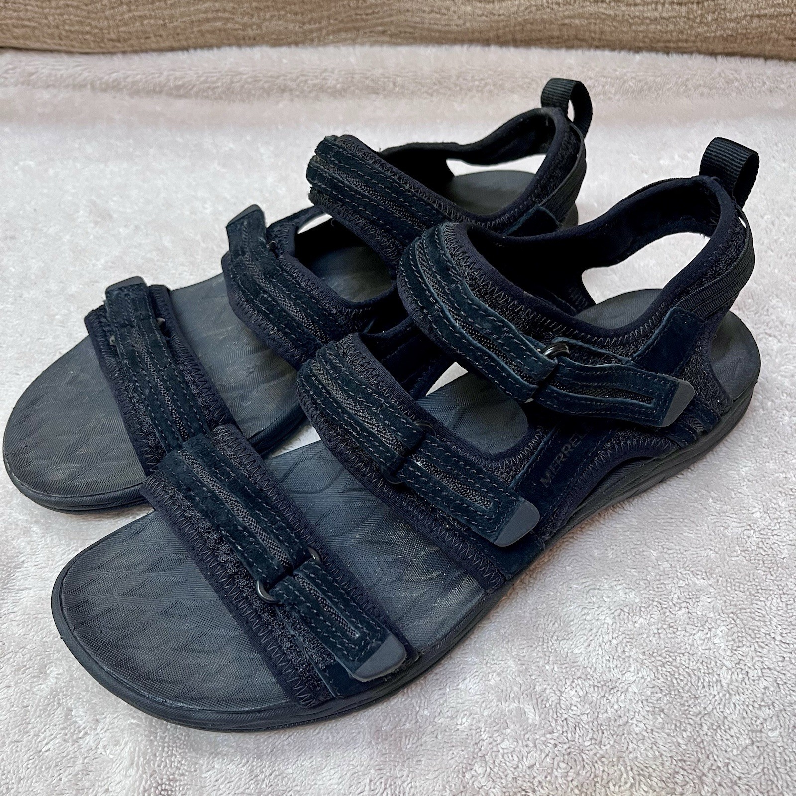 Merrell Form 2 sandali neri sintetici con cinturino escursionismo trail donna taglia 10M US 41EU