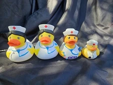 4 Nurse Rubber Ducks Ducking Jeeps Birthday Gift for Nurse Medical Professional