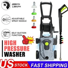 4000 PSI 2.80GPM High Pressure Power Washer Portable Electric Cleaner Machine
