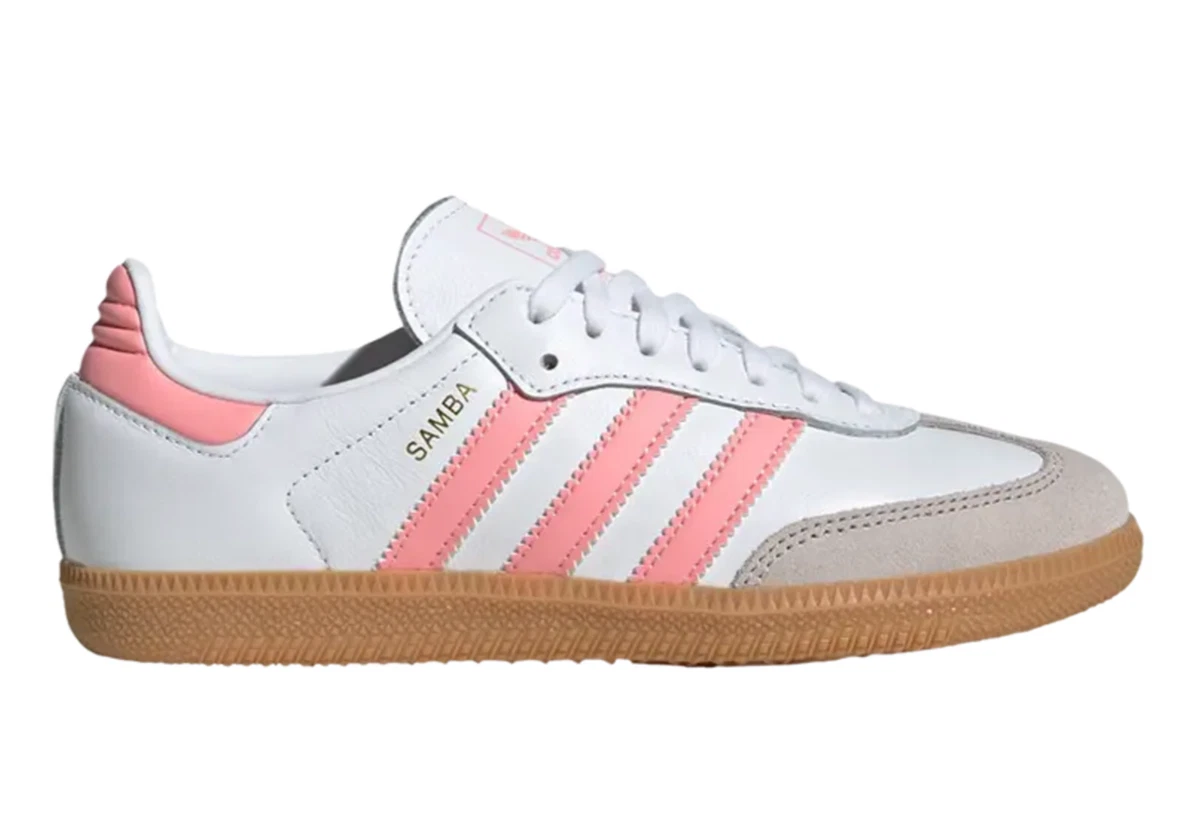 Adidas Samba OG J White Semi Pink Spark for sale | eBay