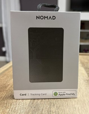 Nomad Tracking Card Air Works With Apple Find My Black 5 Month Charging NIB