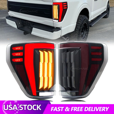 For Ford F150 XL STX 2021-2023 Halogen Model LED Tail Lights , Not Fit BLIS