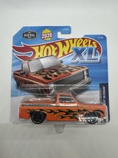 2026 Hot Wheels XL -  83 Chevy Silverado - Pickup Orange Flames brand new 