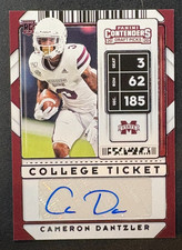 2020 Panini Contenders Draft - Cameron Dantzler #191 Mississippi State - AUTO RC