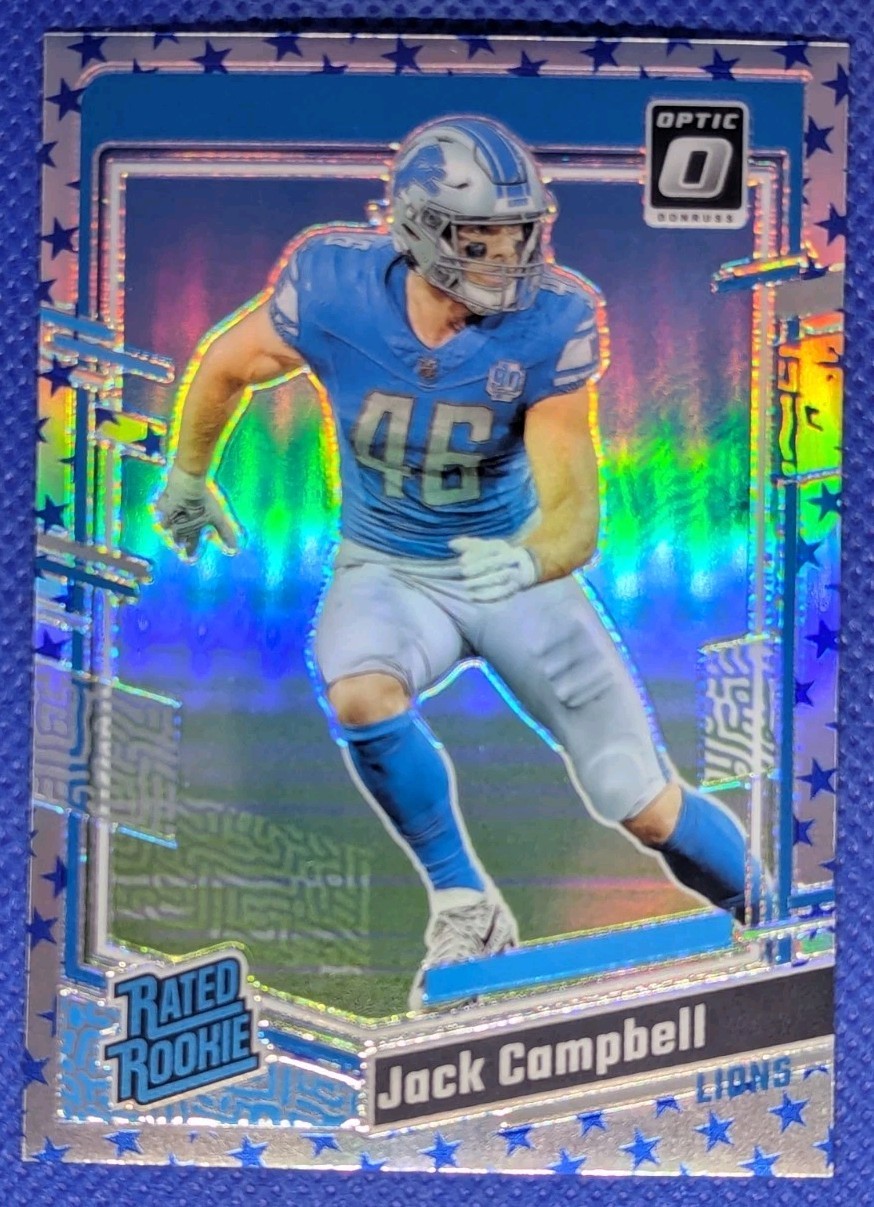 2023 Panini Donruss Optic JACK CAMPBELL RC #235 Stars Detroit Lions