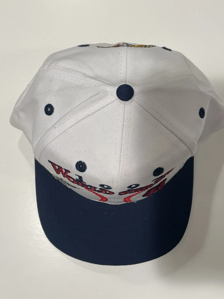 Sombrero SnapBack Vintage Logo 7 Serie Mundial 1997 Cleveland Indians Florida Marlins Foto 3 de 4