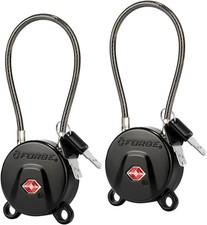 TSA Approved Luggage Locks Ultra-Secure Dimple TSA006 Key Travel Locks with Zinc
