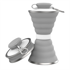 Collapsible Water Bottle, 500ml Silicone Foldable Water Bottles BPA Free