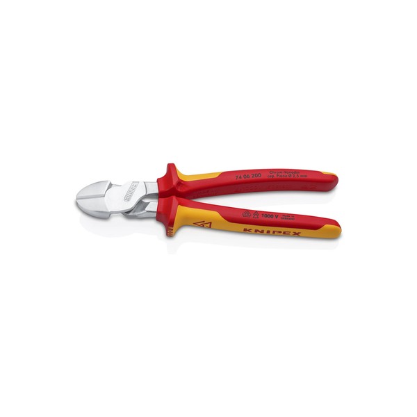 Knipex 74 06 200 Kraft-Seitenschneider Isoliert Mit Mehrkomponenten-HüLlen-image
