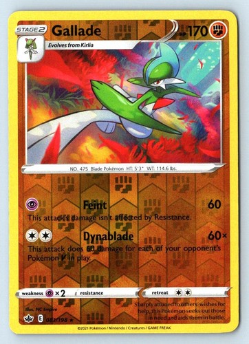 Gallade 81/198 Chilling Reign Reverse Holo Pokemon NM