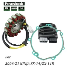 FOR 2006-21 NINJA ZX-14/ZX-14R MAGNETO COIL STATOR+VR VOLTAGE REGULATOR+GASKET