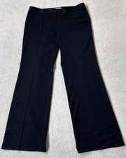 LIZ CLAIBORNE Sloane Navy Flat Front Dress Pants Slacks Size 12