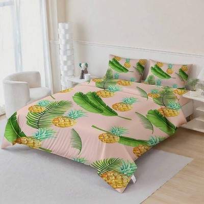 3D Pineapple Leaves Pattern Quilt Cover Set Bedding Sets Pillowcases