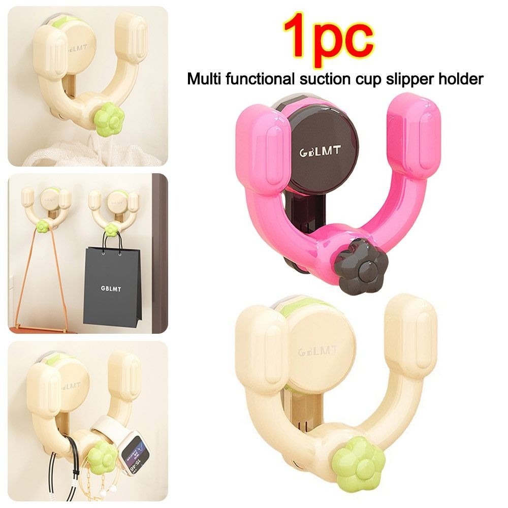 APL Porta Ciabatte a Ventosa Portaoggetti per Pantofole Bagno