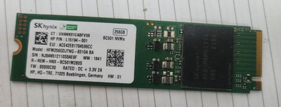 HP L15194-001 L17993-001 SK Hynix HFM256GDJTNG-8310A 256GB M.2 2280 NVME SSD