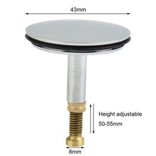 43mm Bathtub Drain Stopper Bathroom Bath Tub Replacement Sink Waste -Up New