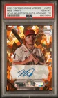 2023 Topps Chrome Update Sapphire Mike Trout Selections Auto Orange #/25 PSA 10